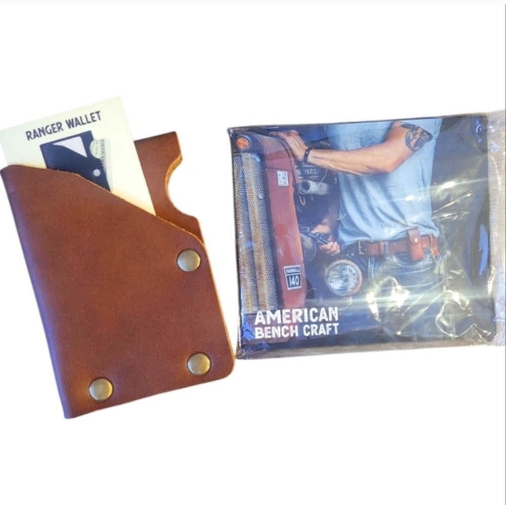 New American Bench Craft Leather Front pocket wallet American Bench Craft
